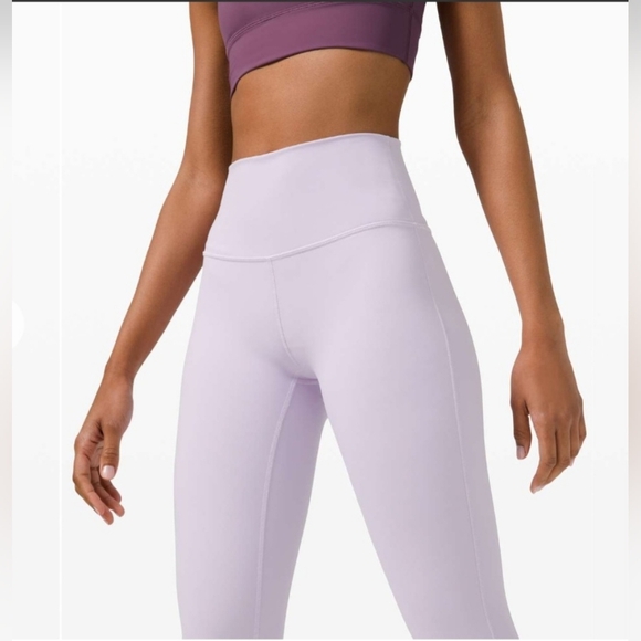 Lululemon Wunder Under High-Rise Tights 25" In Lavender Dew Size 6 - Picture 7 of 10